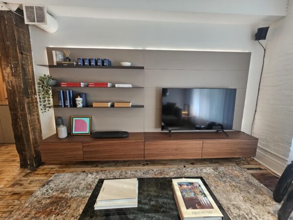Pianca Spazio Wall Mounted TV Unit & Shelves